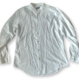 Zara Man Mandarin Collar Button Down